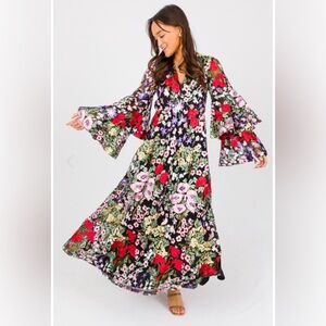 Buddy Love embroidered gown. New with tags